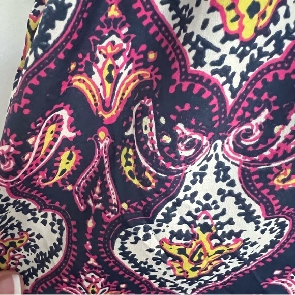 J. Crew Paisley Medallion Dress Sweetheart Neckline Purple Summer Spring 2 - Picture 7 of 8